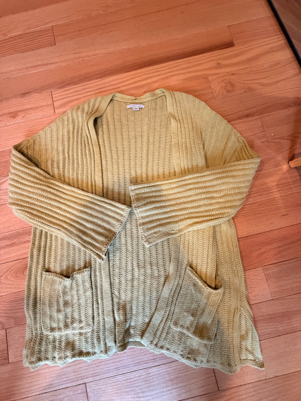 American Eagle Electric Green Cardigan
